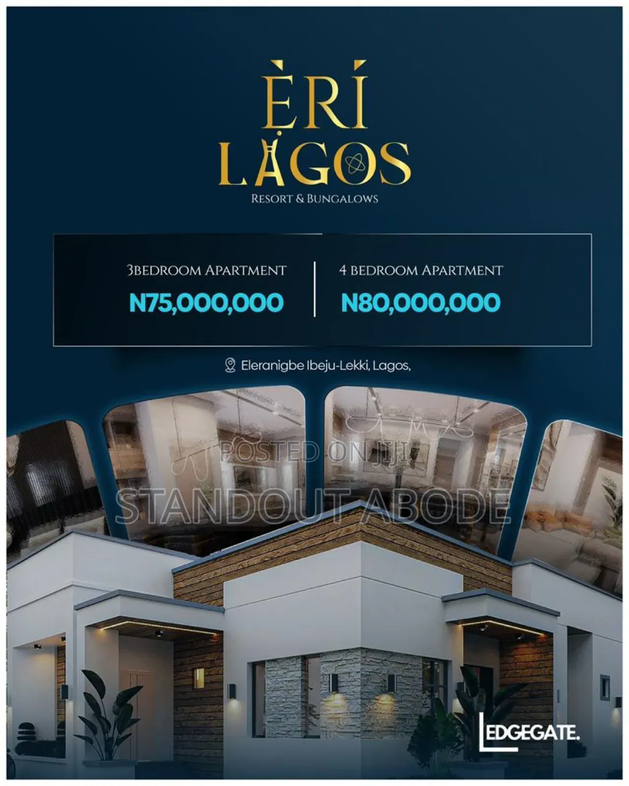 3bdrm Bungalow in Ibeju Lagos, Elerangbe for sale