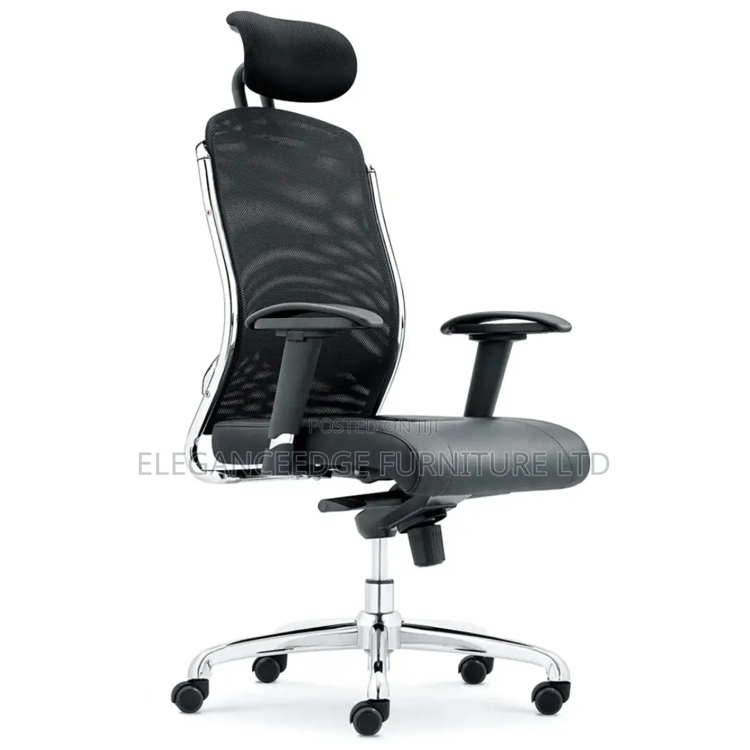 Mesh Ergonomic Office Chair With Lumber Support and Headrest