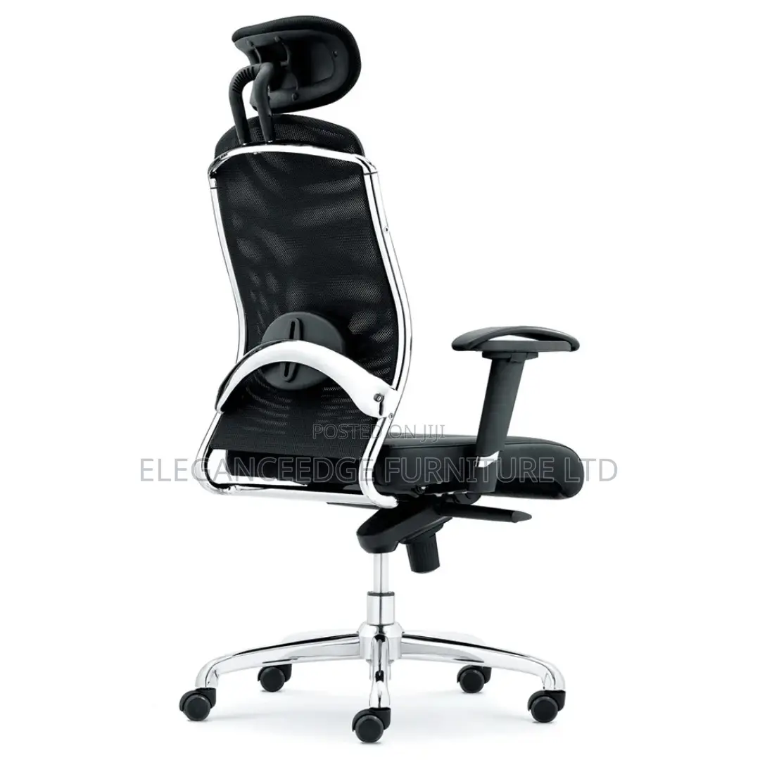 Mesh Ergonomic Office Chair With Lumber Support and Headrest