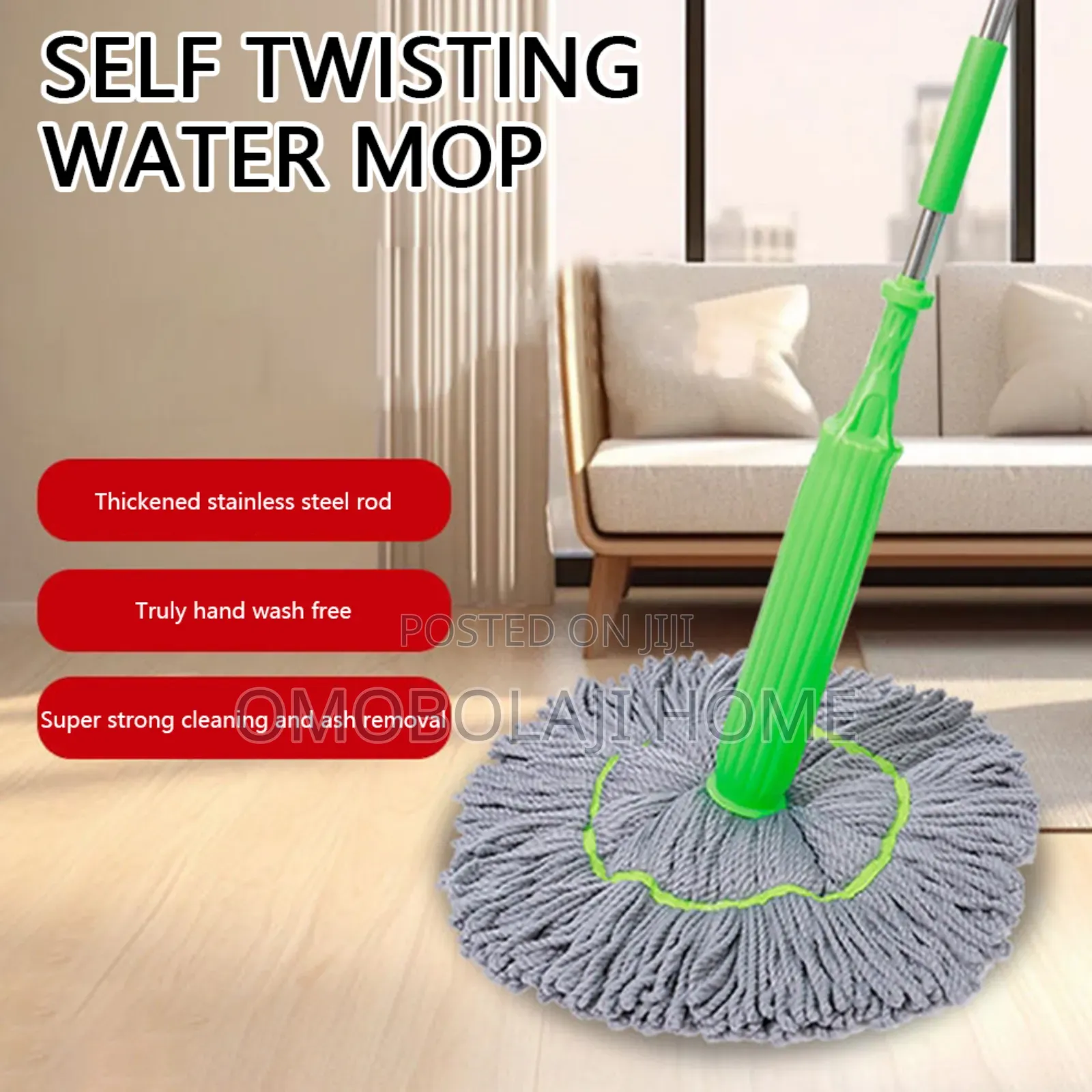 2 in 1 Dehydrated Mop for Wet and Dry House Hold Cleaning