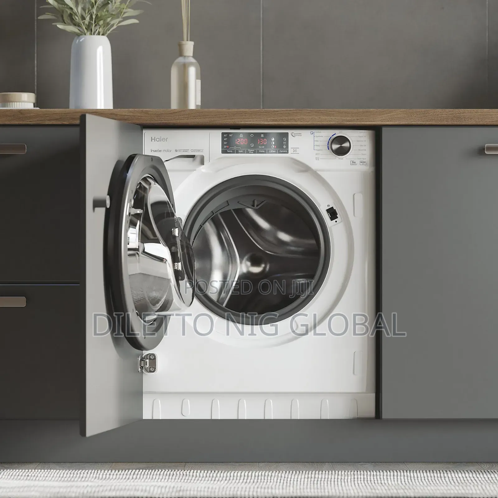 Haier 9kg Inbuilt Washing Machine 1600rmp
