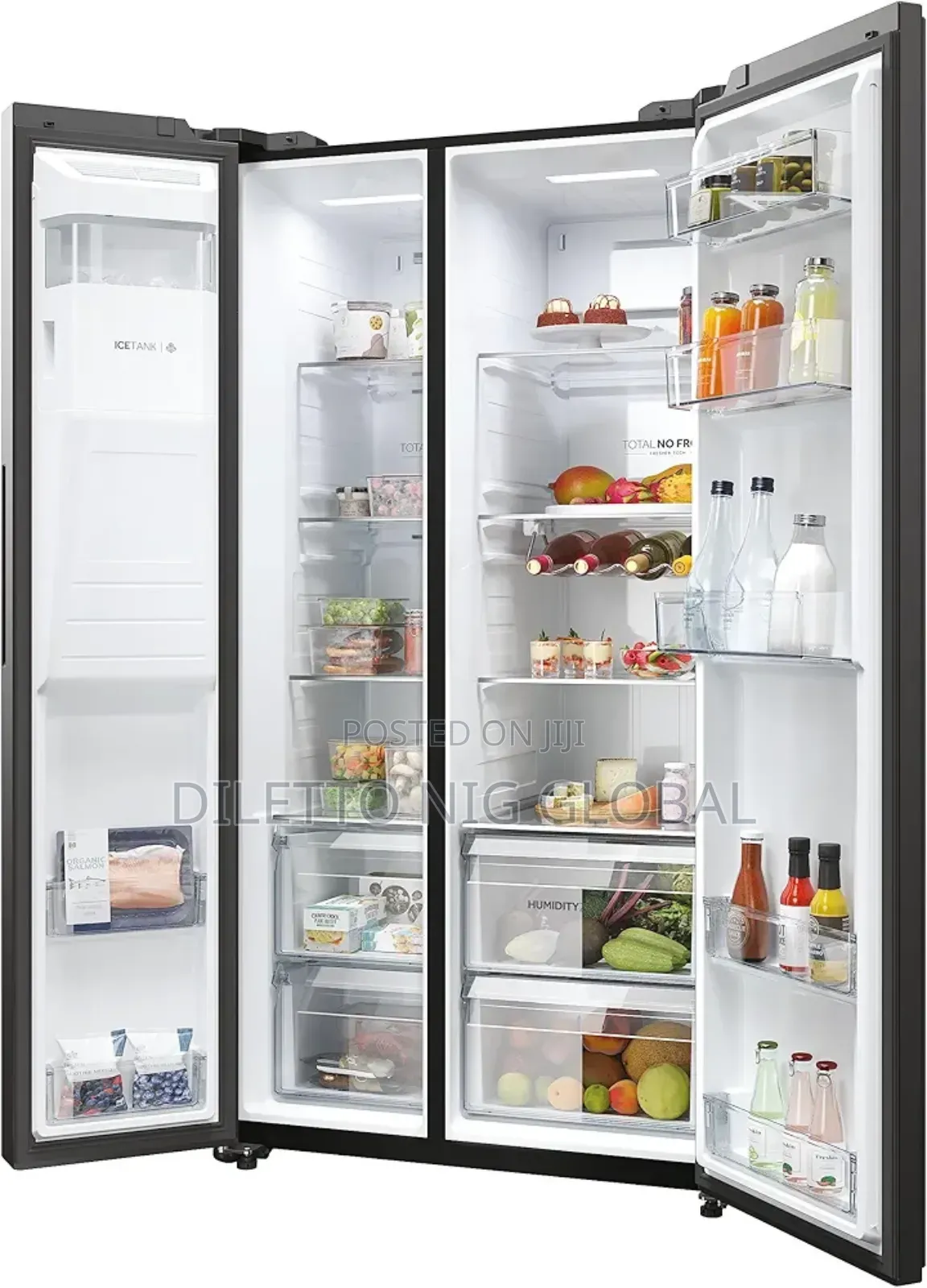 Haier Side by Side Fridge Freezer With Ice Dispenser