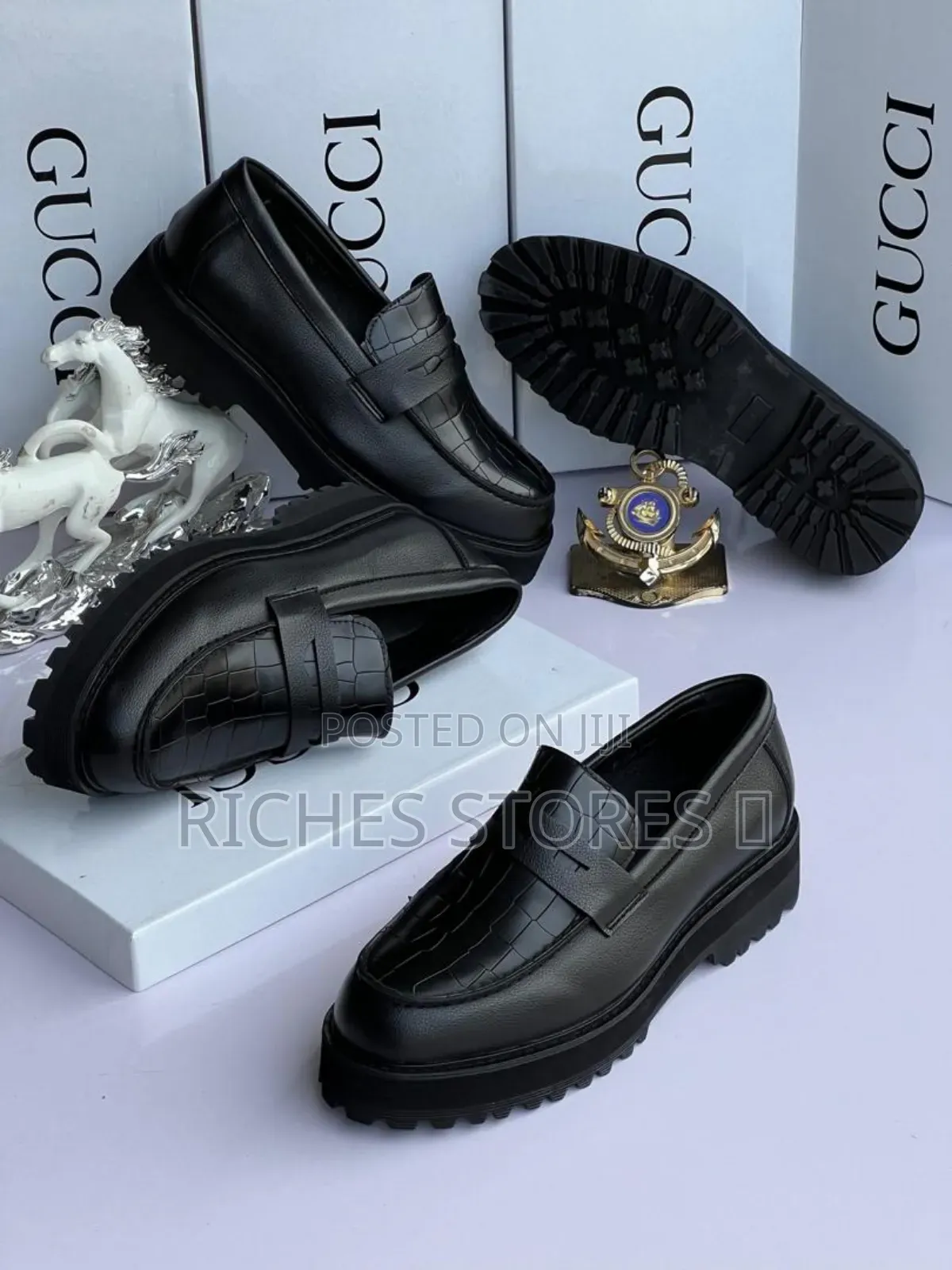 High Quality Genuine Leather Gucci Loafers