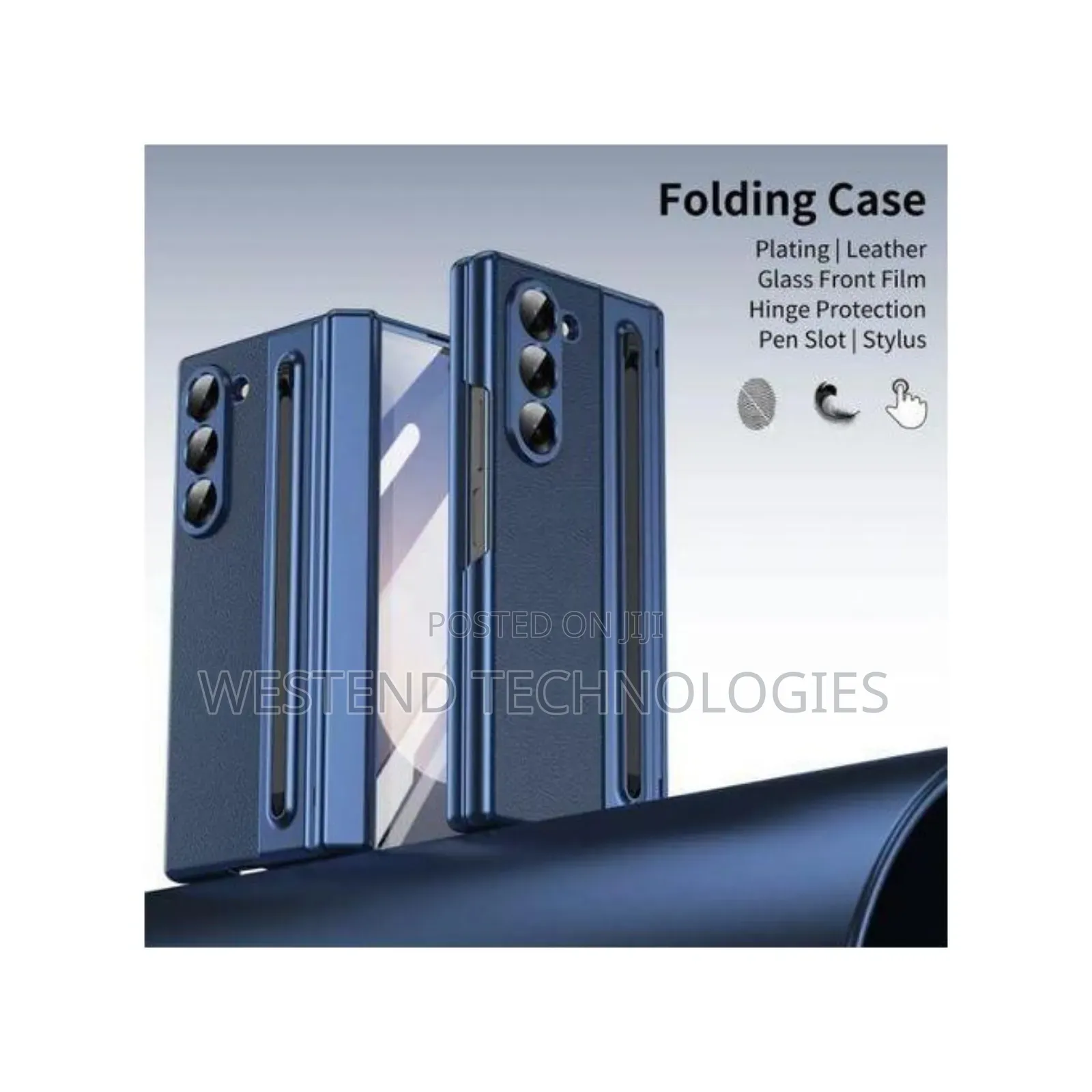 Samsung Galaxy Z Fold 7 Pouch S Pen Case With Tempered Glass