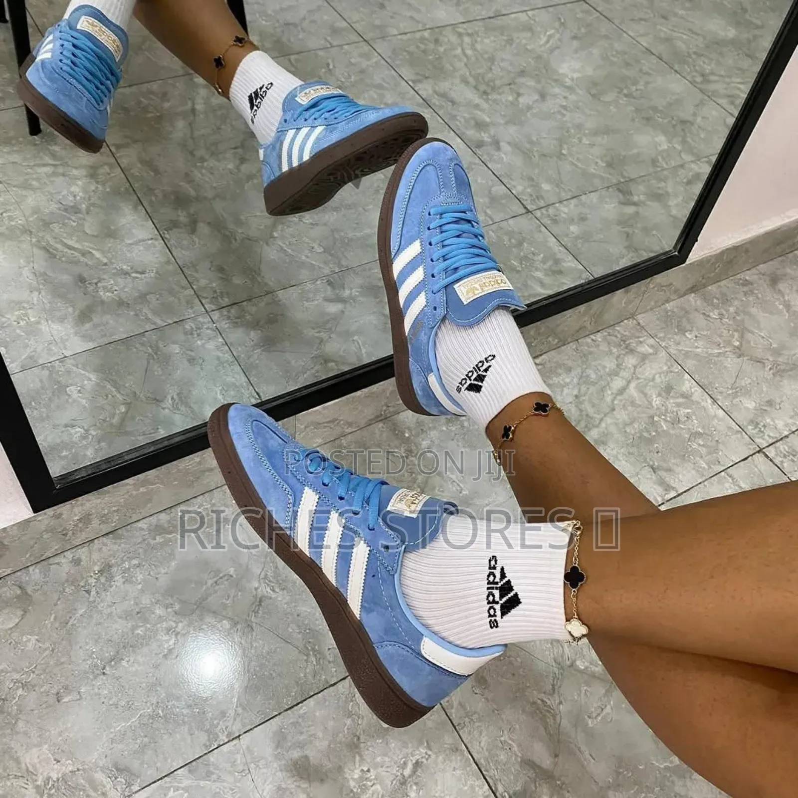Authentic Quality Adidas Handball Spezial Lite Blue Luxury Sneakers