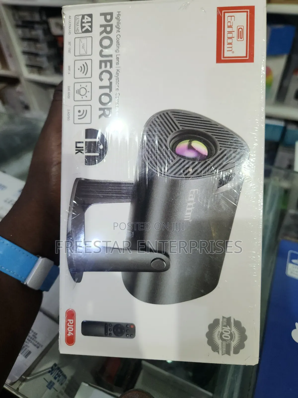 Earldom Projector. Ultra Hd Projector Highlight Coated Lens