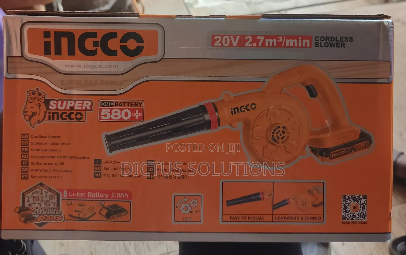 High Quality Cordless Rechargeable Hand Air Blower Machine