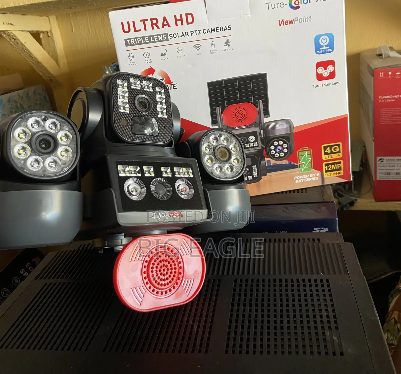 CCTV Solar Powered Dual Lens PTZ CCTV Camera