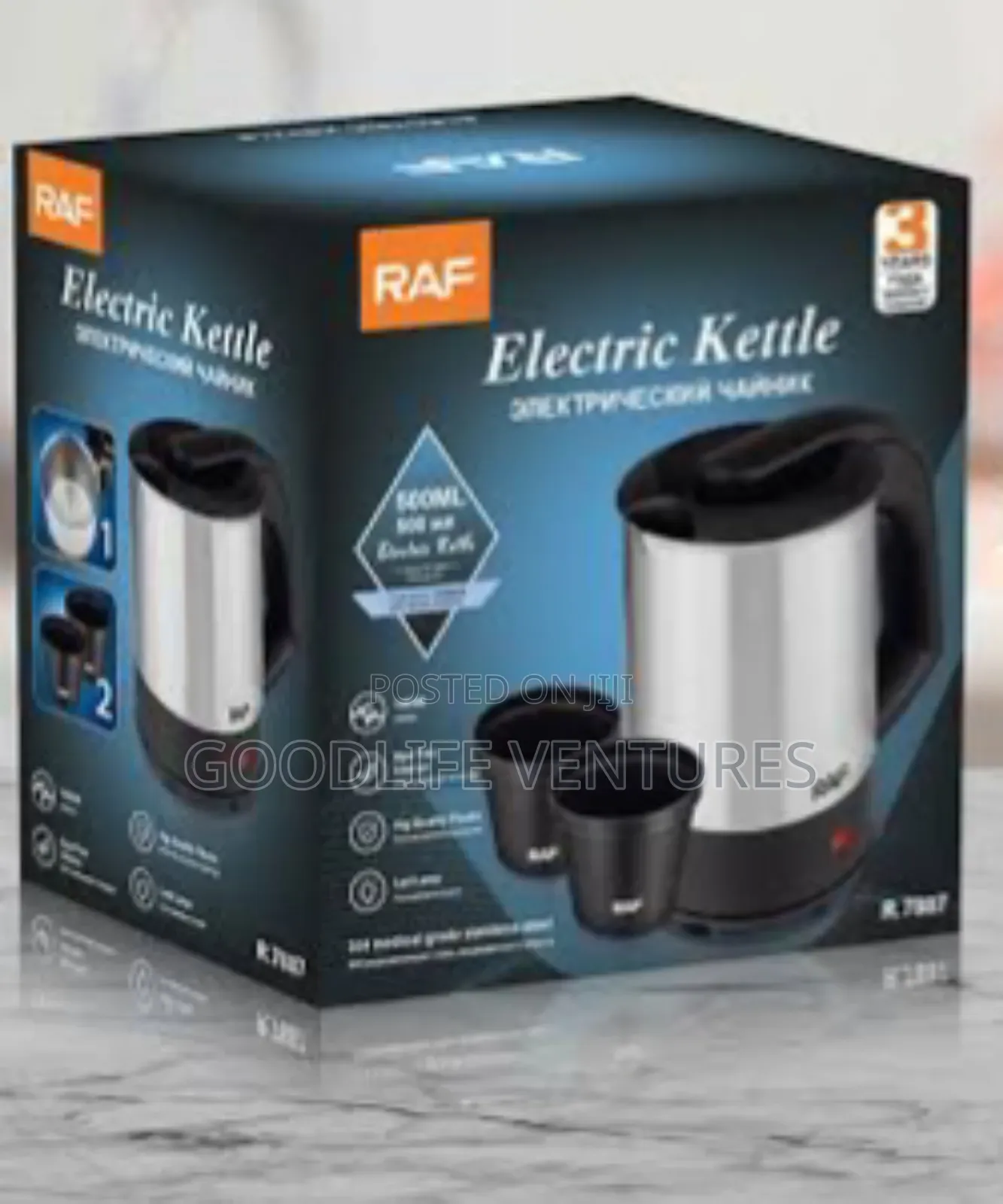 Raf Electric Kettle With Cups