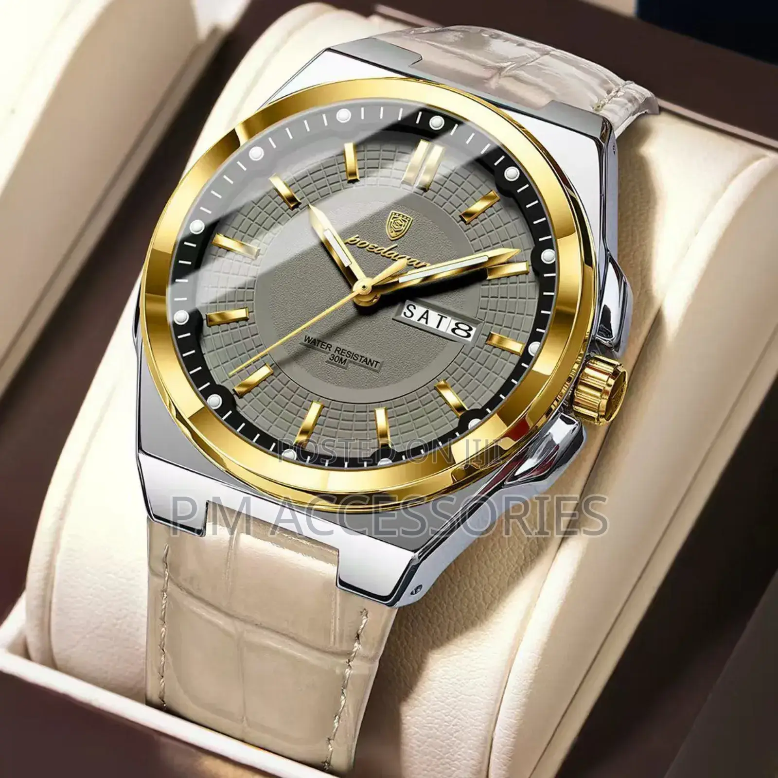 Poedagar Leather Watch