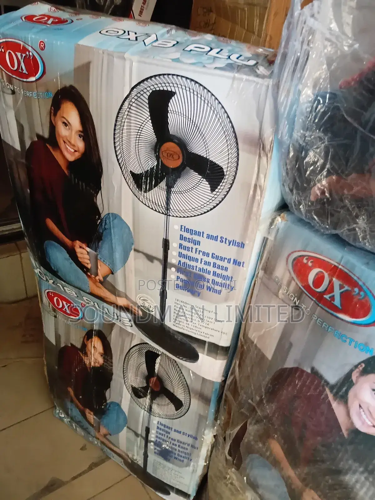 Ox 18" Inches Standing Fan