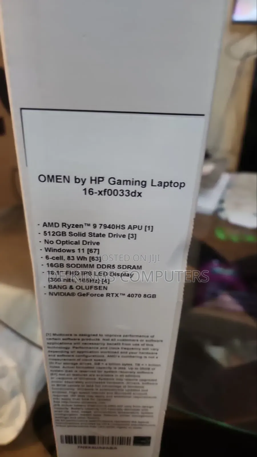 New Laptop HP Omen 16 16GB AMD Ryzen 9 SSD 512GB