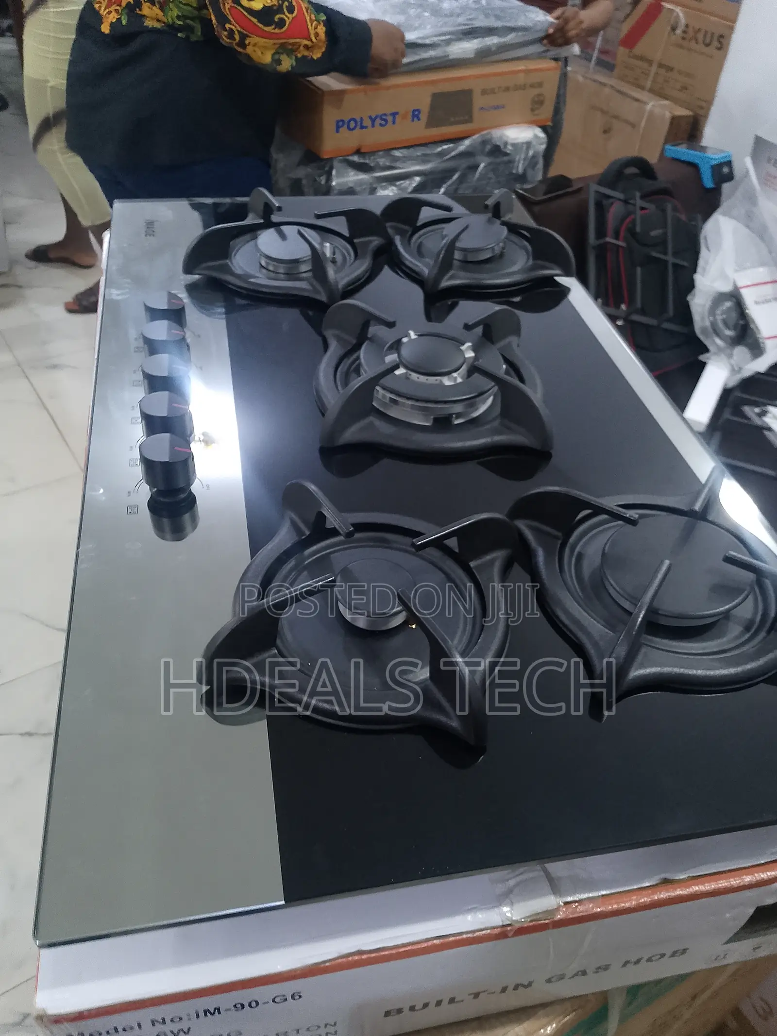 Ultra Heat Professional Image Tempered Glass Gas Hob