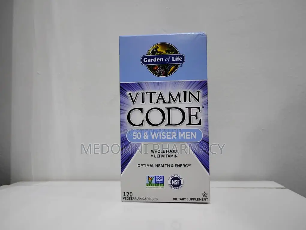 Garden of Life Vitamin Code Men 50+ Raw Multivitamin – 120 Capsules