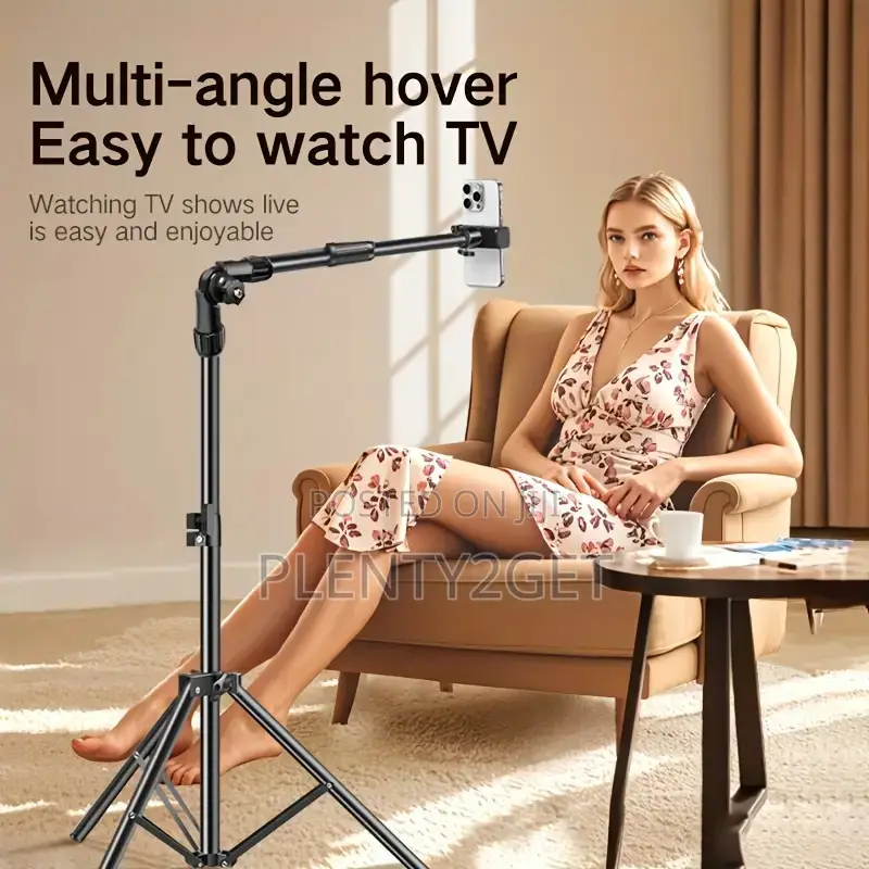 Adjustable 70-Inch Metal Floor Tripod! Suitable for Mobile Phones, Tel