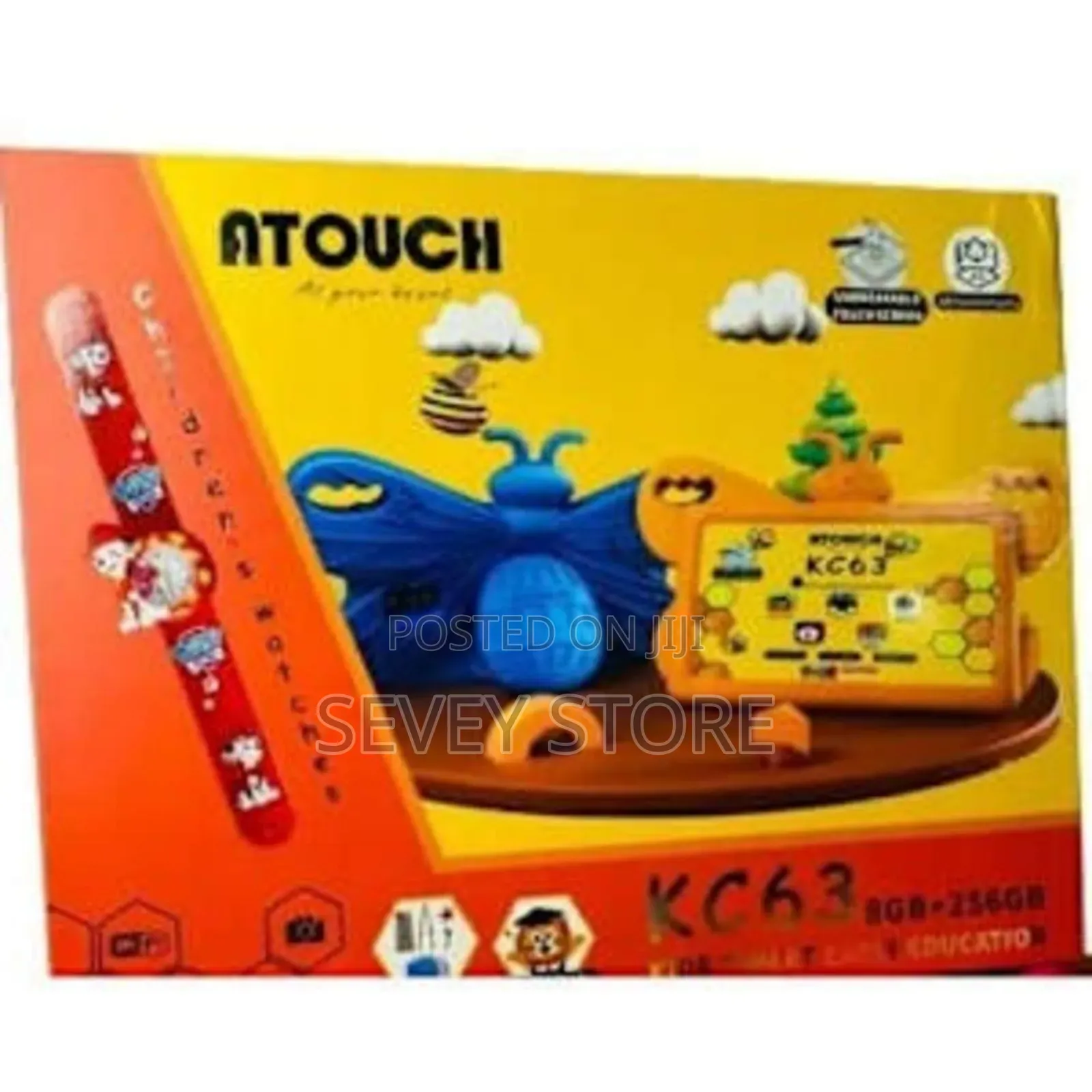 Atouch Kc63 Dual Sim Kids Tablet 6gb - 256gb Rom - 4000mah- Blue