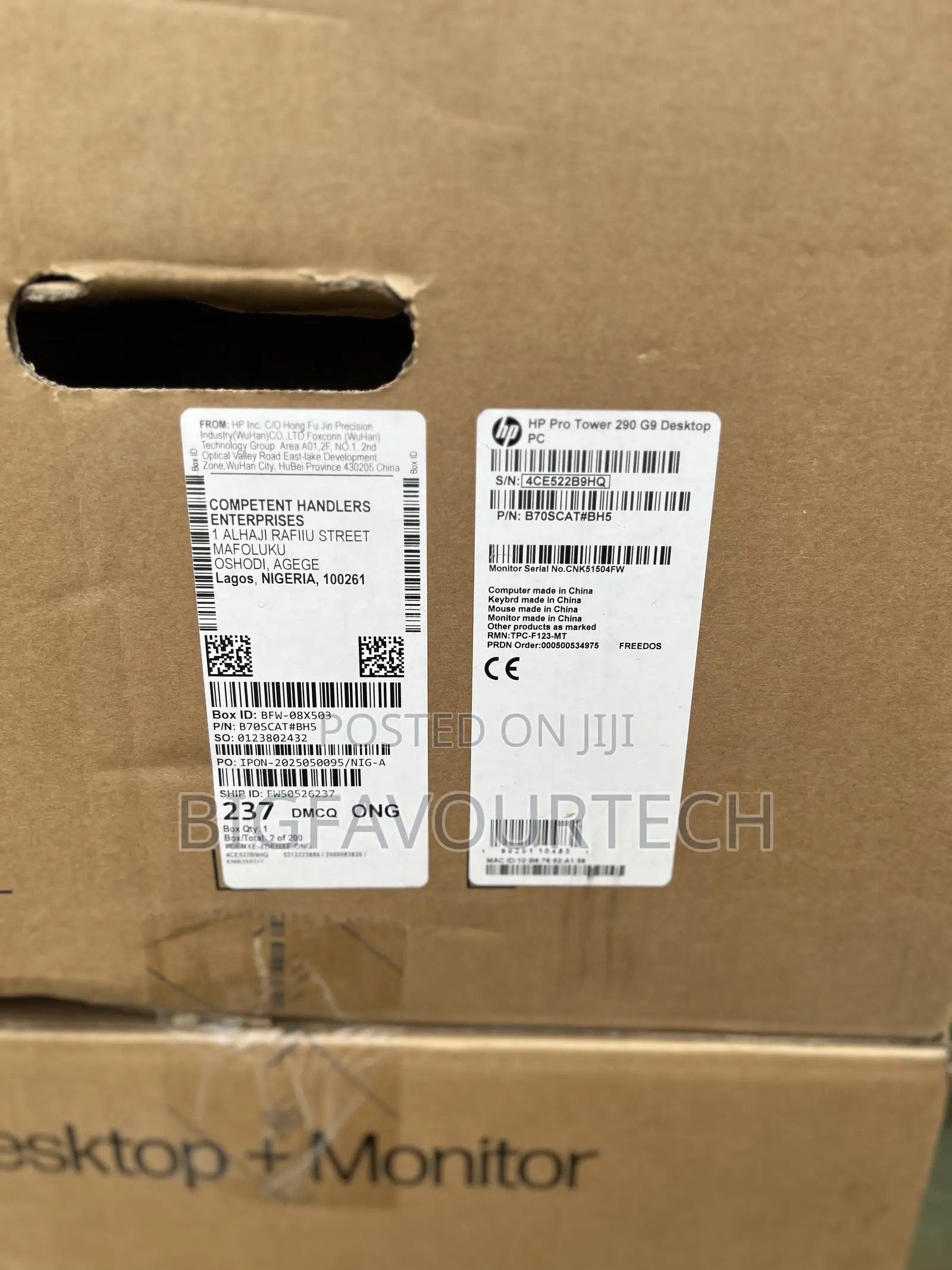 New Desktop Computer HP 290 G9 8GB Intel Core i7 SSD 512GB