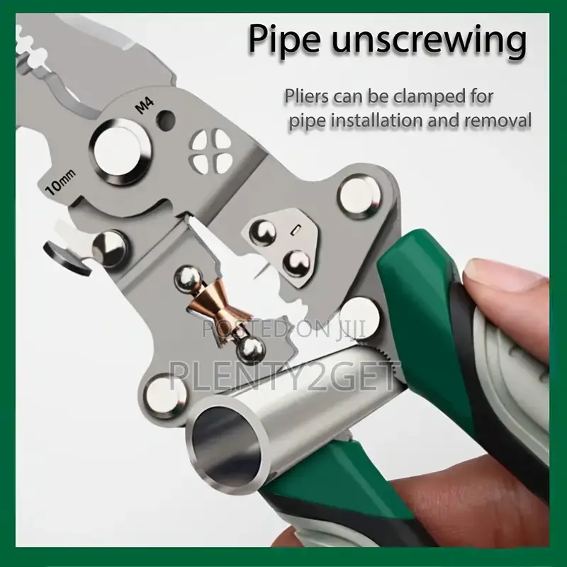 Versatile Electrician's Wire Stripper - Foldable, Multi-Function Tool