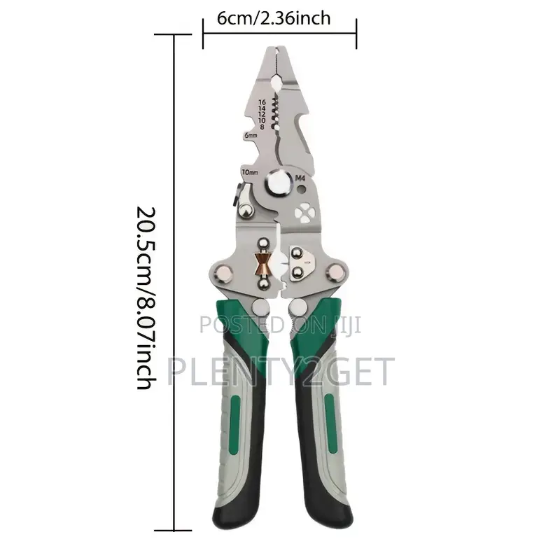 Versatile Electrician's Wire Stripper - Foldable, Multi-Function Tool