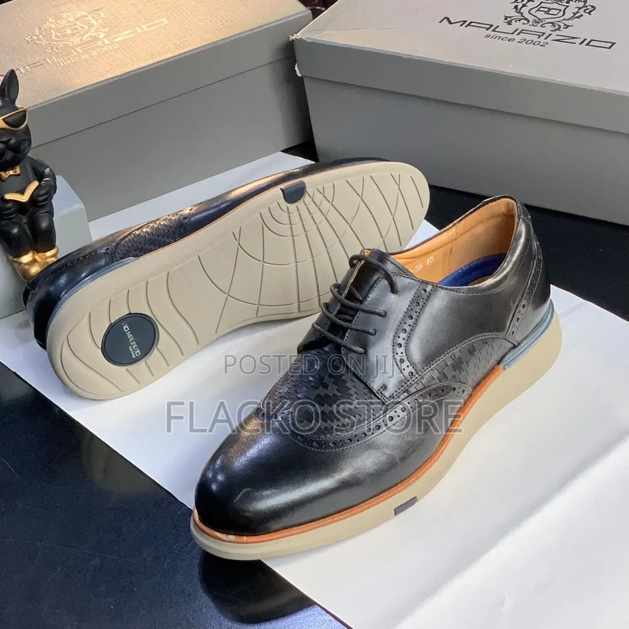 Original Ad Maurizio Leather Brogue Shoes