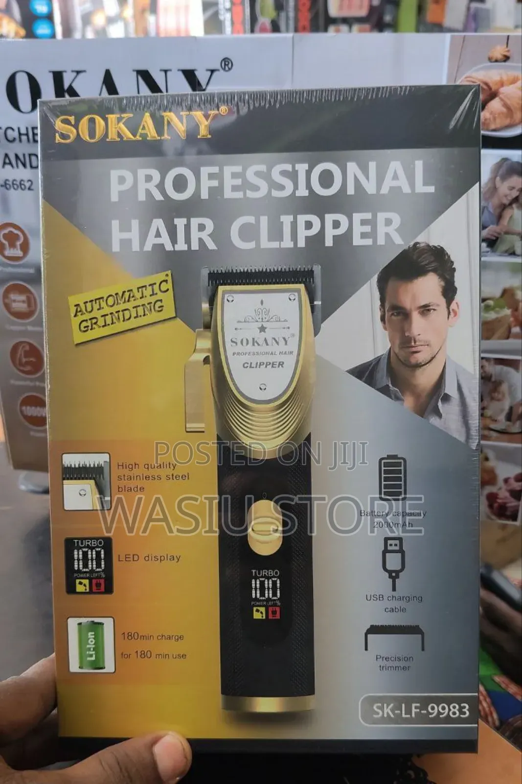 Sokany Hair Clipper 2000mah Lithium Battery