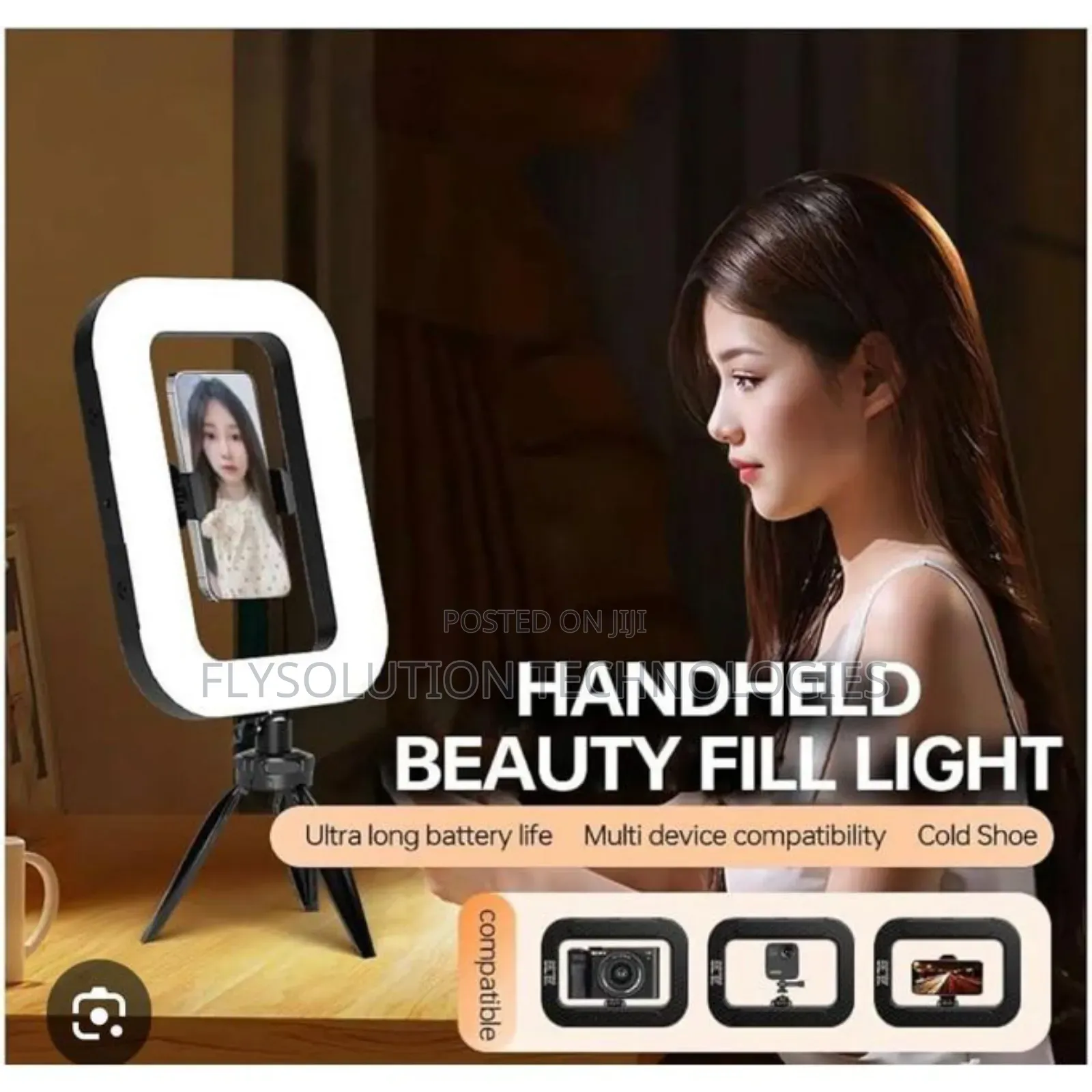 Led Light Ym200 Square Selfie Light Handheld Ringlight