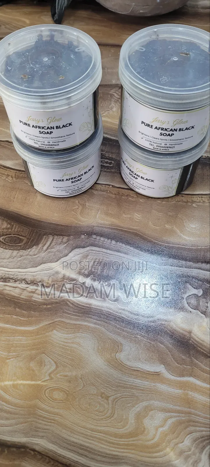 Jessy's Glow . Pure African Black Soap. (Handmade)