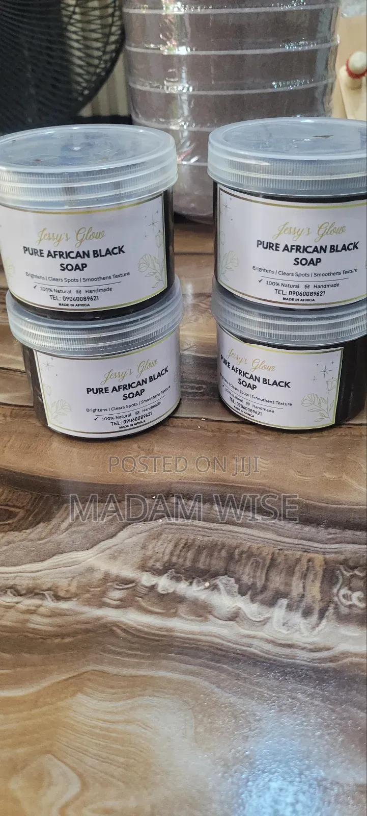 Jessy's Glow . Pure African Black Soap. (Handmade)