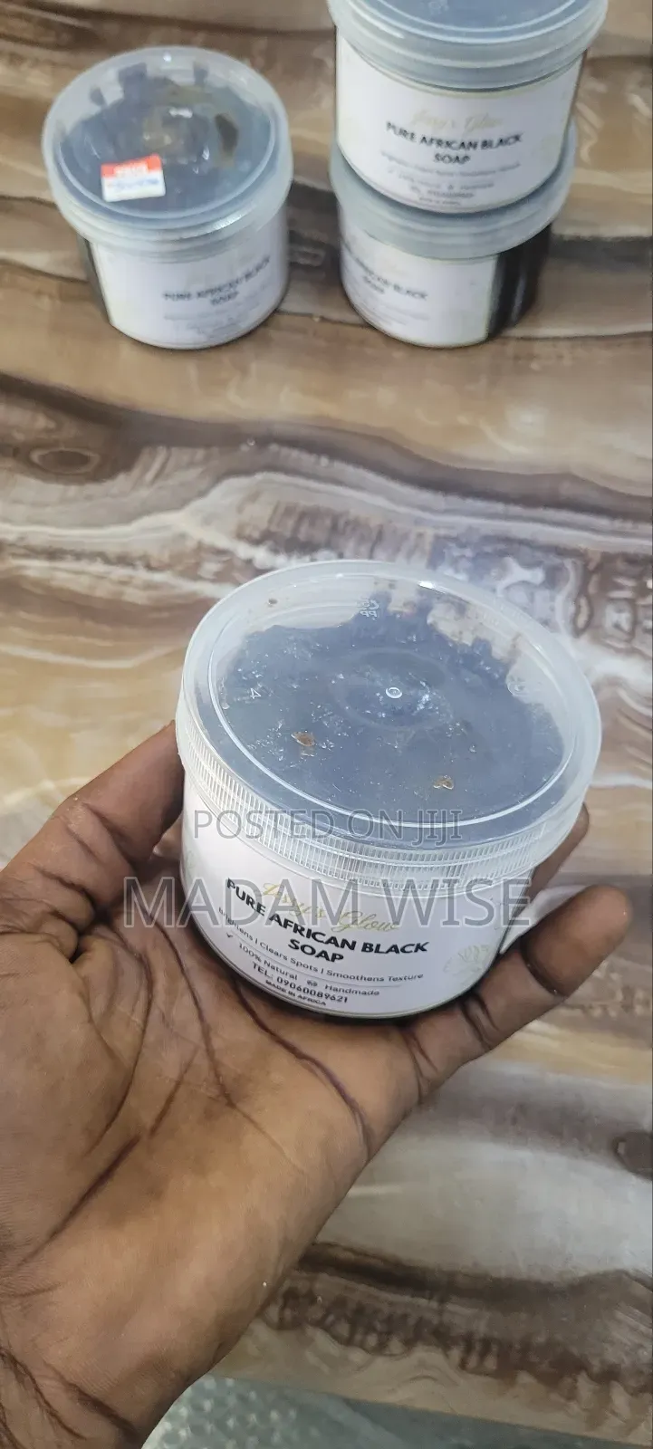 Jessy's Glow . Pure African Black Soap. (Handmade)