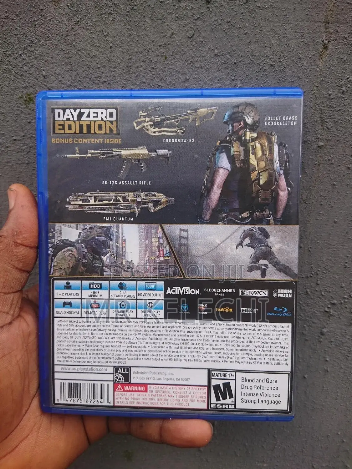 Clean Uk Used Call of Duty: Advanced Warfare (Offline) for Ps4/Ps5