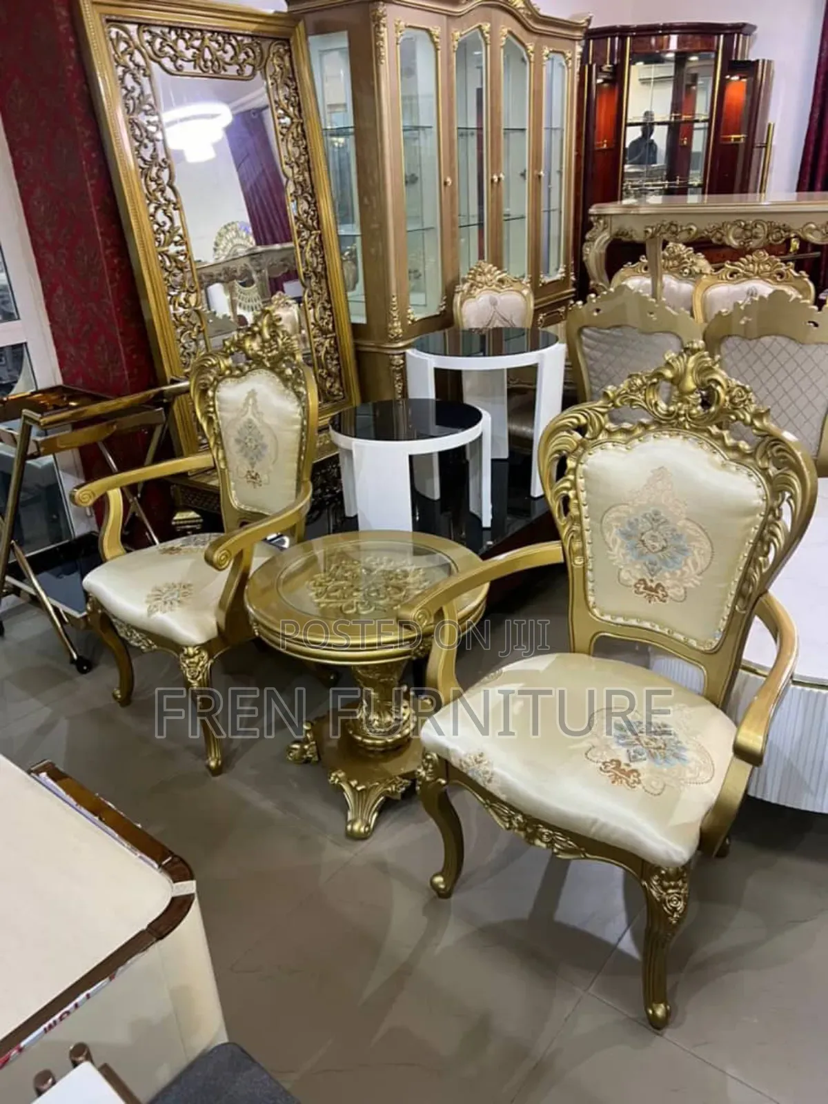 Coffee Royal Chair Full Set With Centre Table