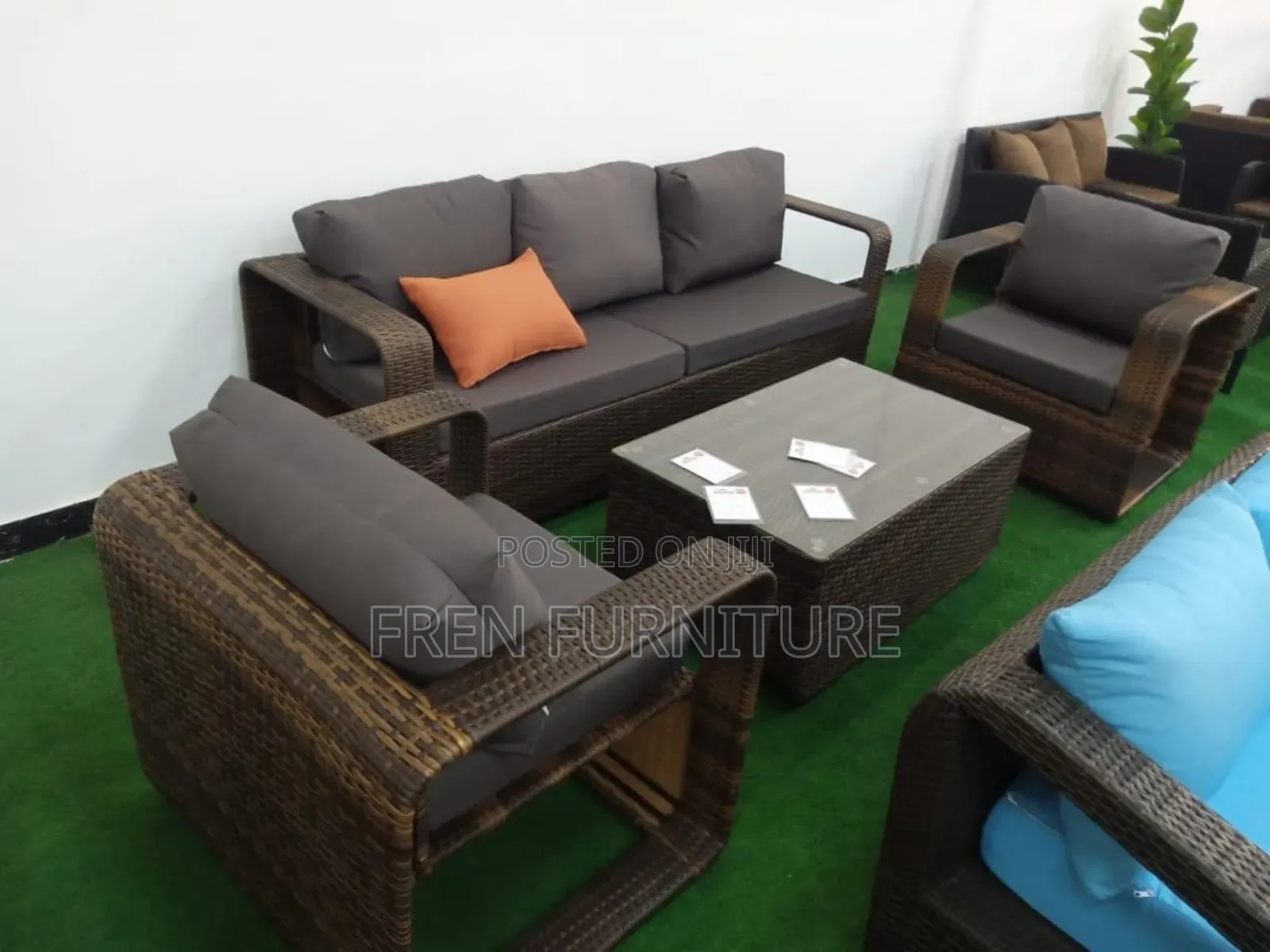 Rattan Outdoor Activities Chair Full Set With Centre Table Available