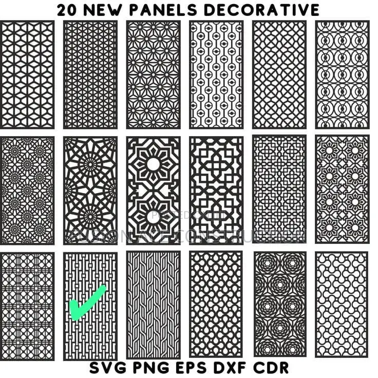 Laser Cut Perforated in Various Designs