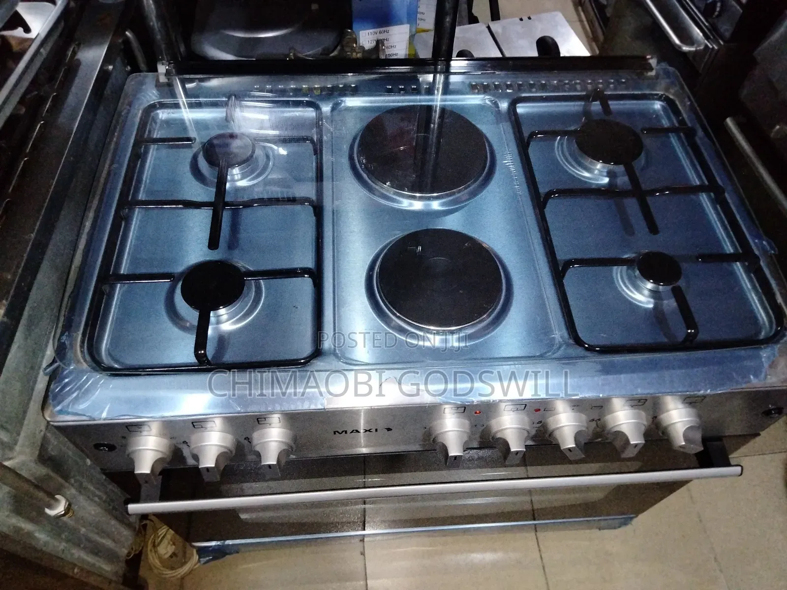 Electric and Gas Six Face Standing Cooker