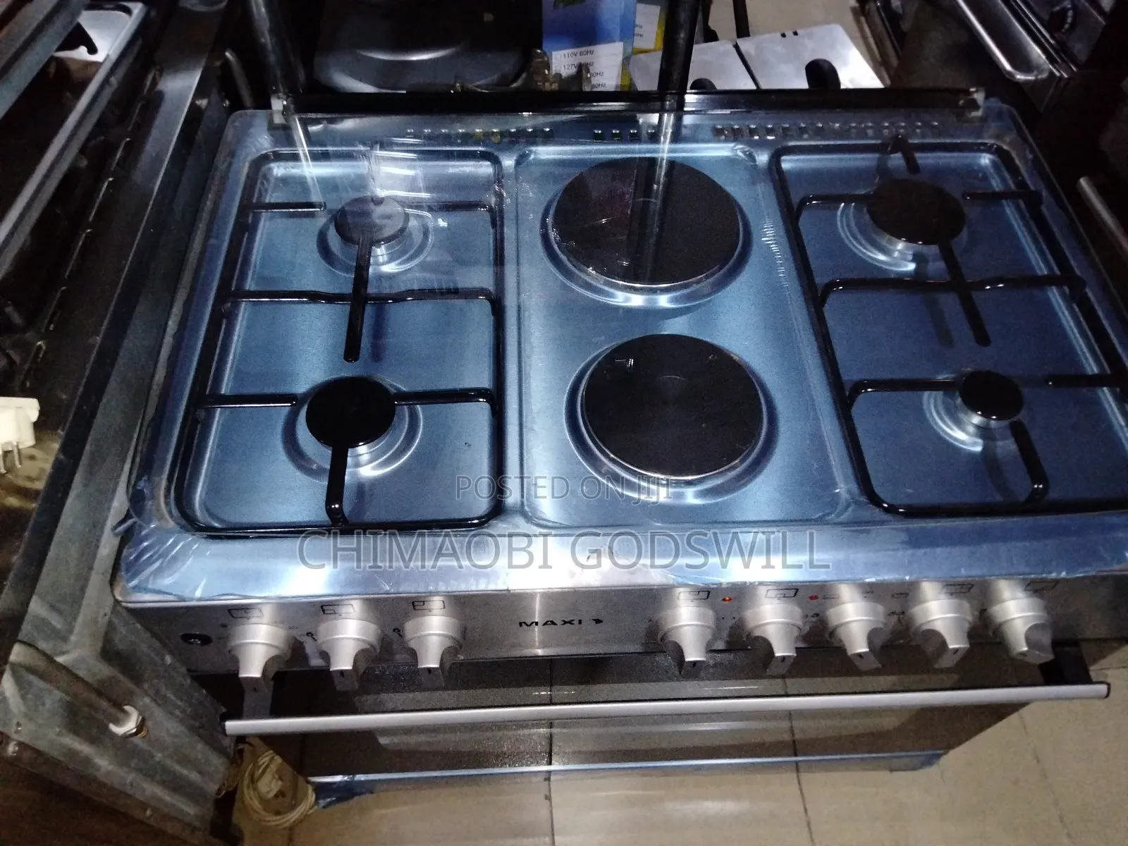 Electric and Gas Six Face Standing Cooker