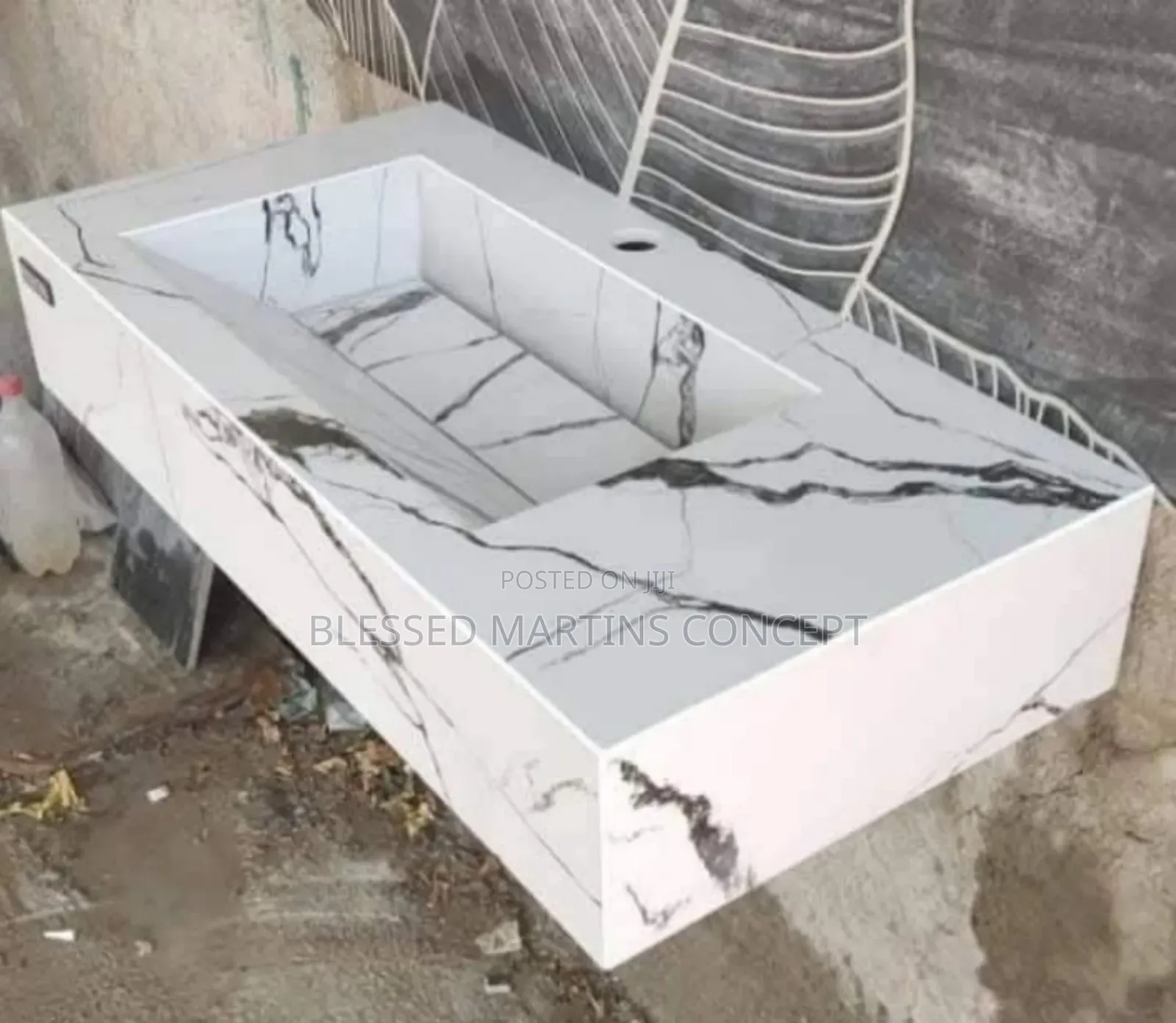 Countertop Marble Sink. Send Ur Measurement We Construct and Design