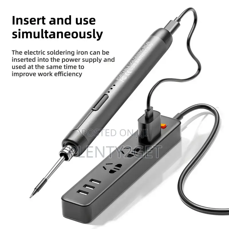 Usb or Battery Dual-Use Soldering Iron, 3-Speed Temperature Adjustable