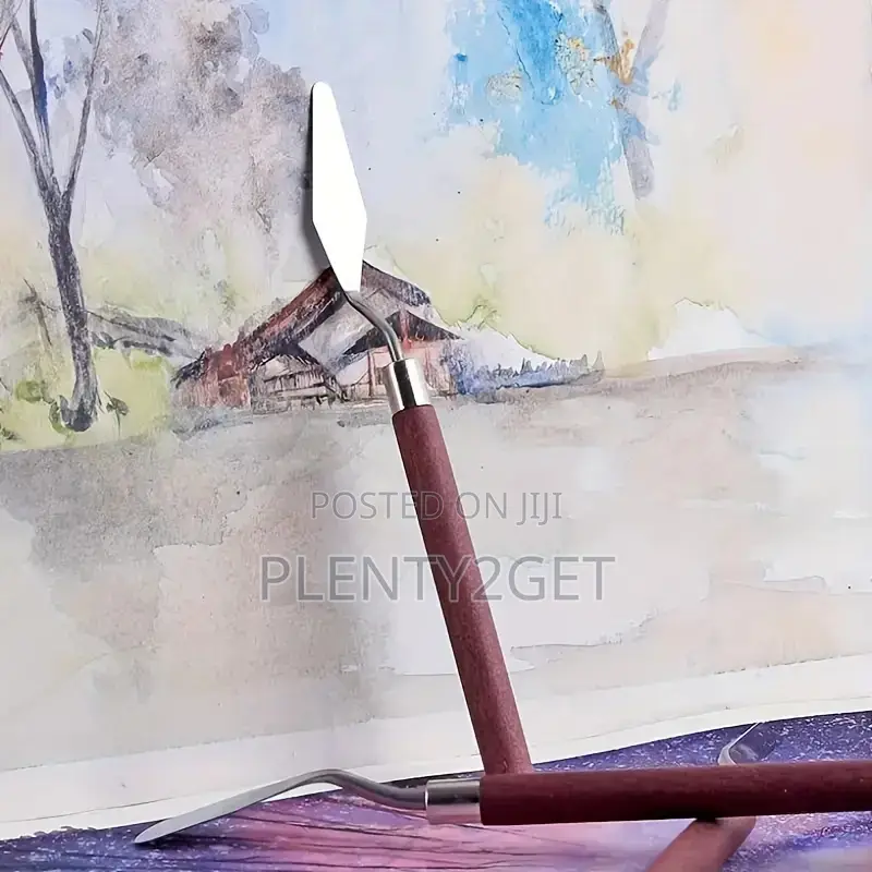 7pcs Set of Stainless Steel Palette Knives - Ideal for Oil Painting