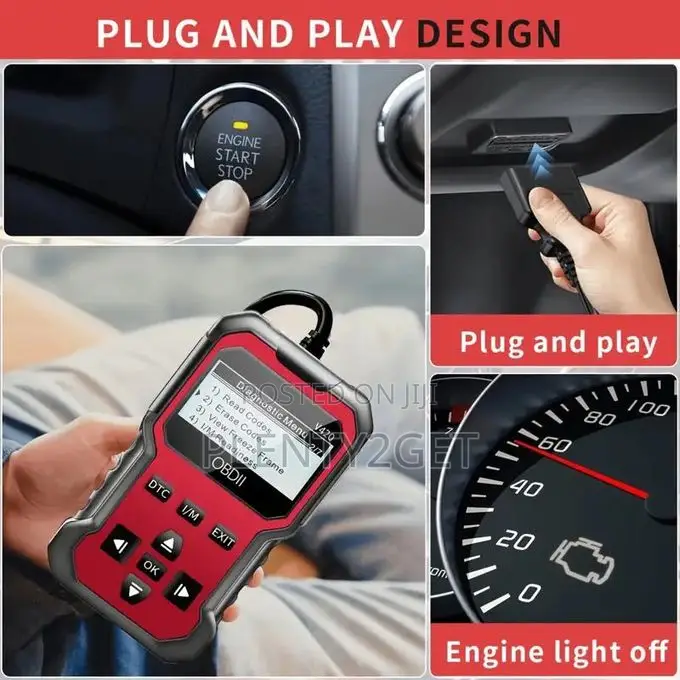 Obdii Diagnostic Tool for Cars: Code Reader Engine Fault Scanner
