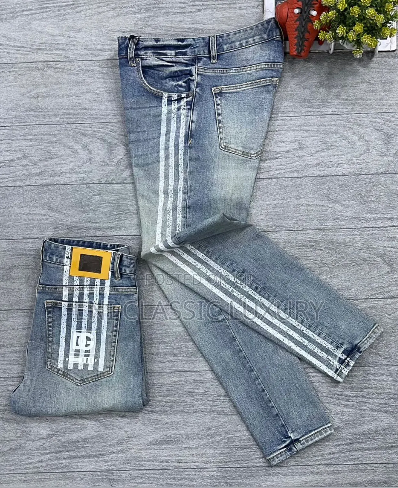 Premium Quality Luxury Men's Jeans Dolce And Gabbana Well Banded
