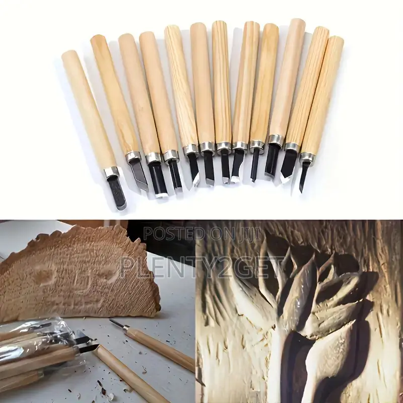 12pcs Professional Wood Carving Chisel Set