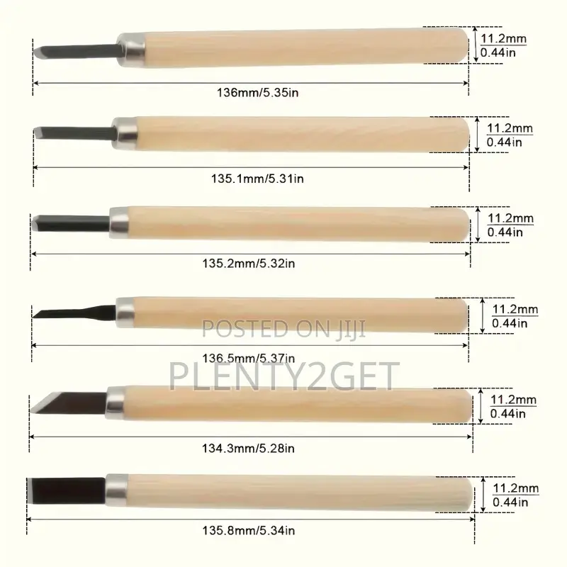 12pcs Professional Wood Carving Chisel Set