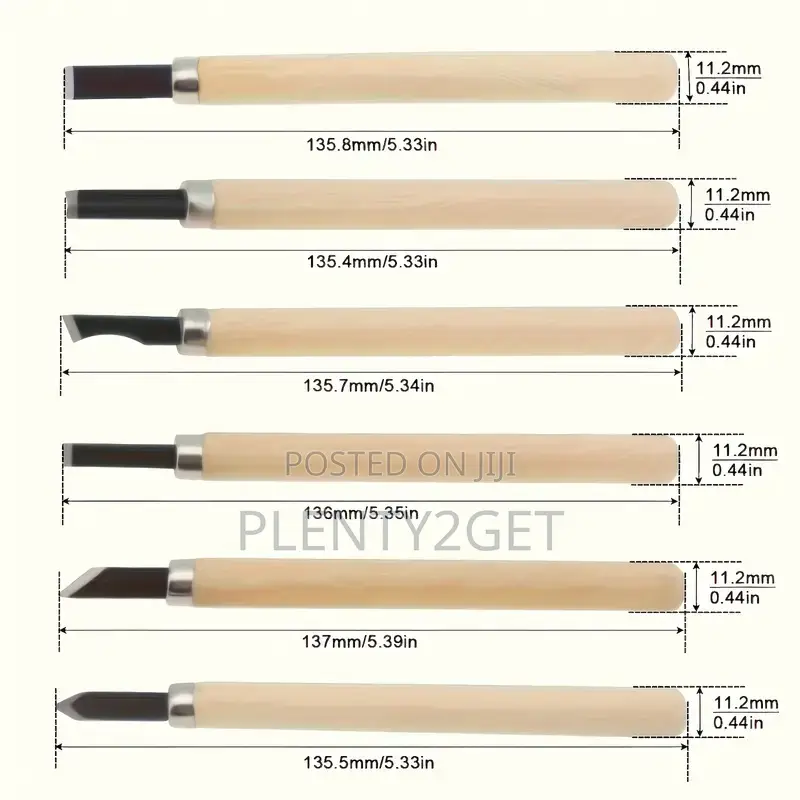 12pcs Professional Wood Carving Chisel Set