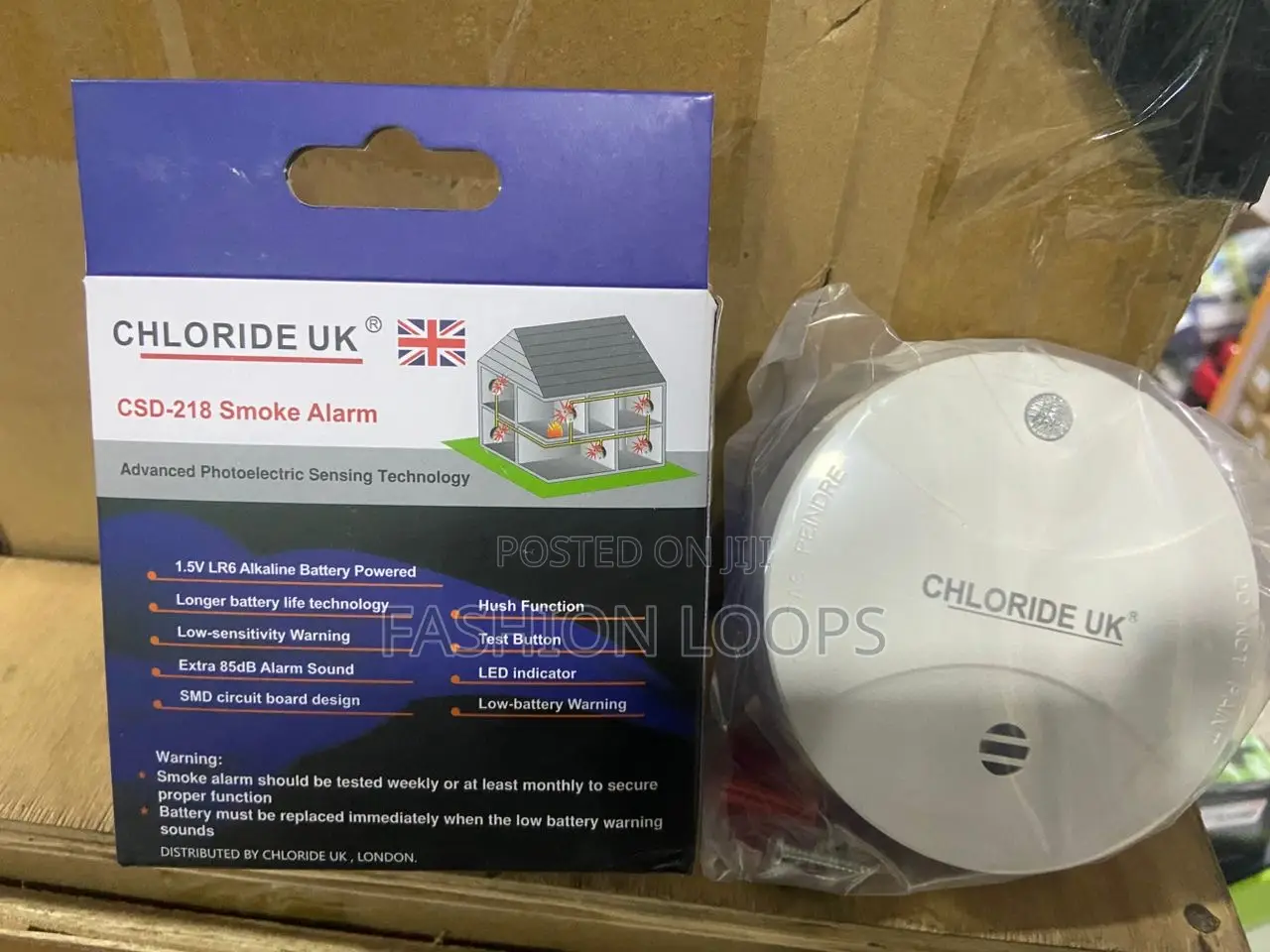 Chloride Uk Optical Smoke Alarm