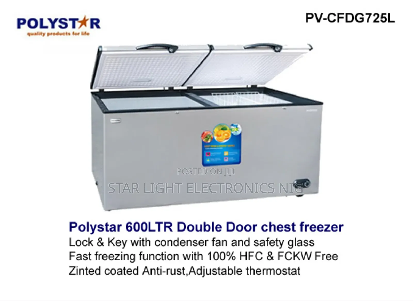 725 Liters Freezer Polystar