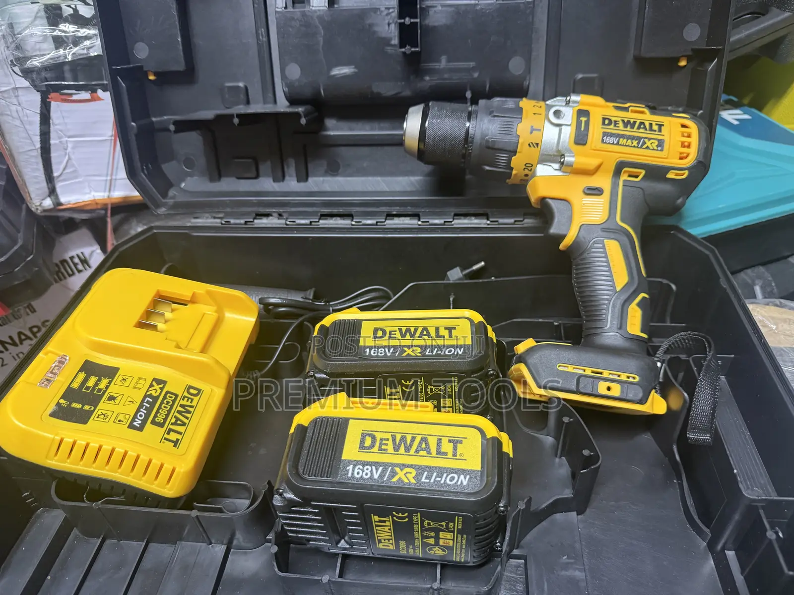 Dewalt Dcd796 18v Xr Brushless Combi Drill Kit With Batteries and Char