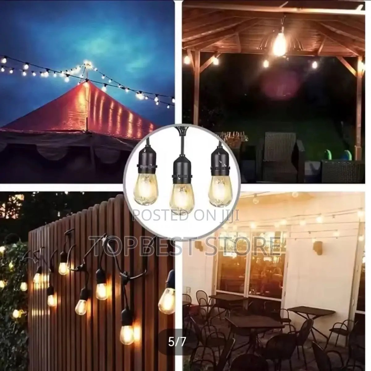 High Quality String Lampholder 10meter 20lampholder Complete With Bulb
