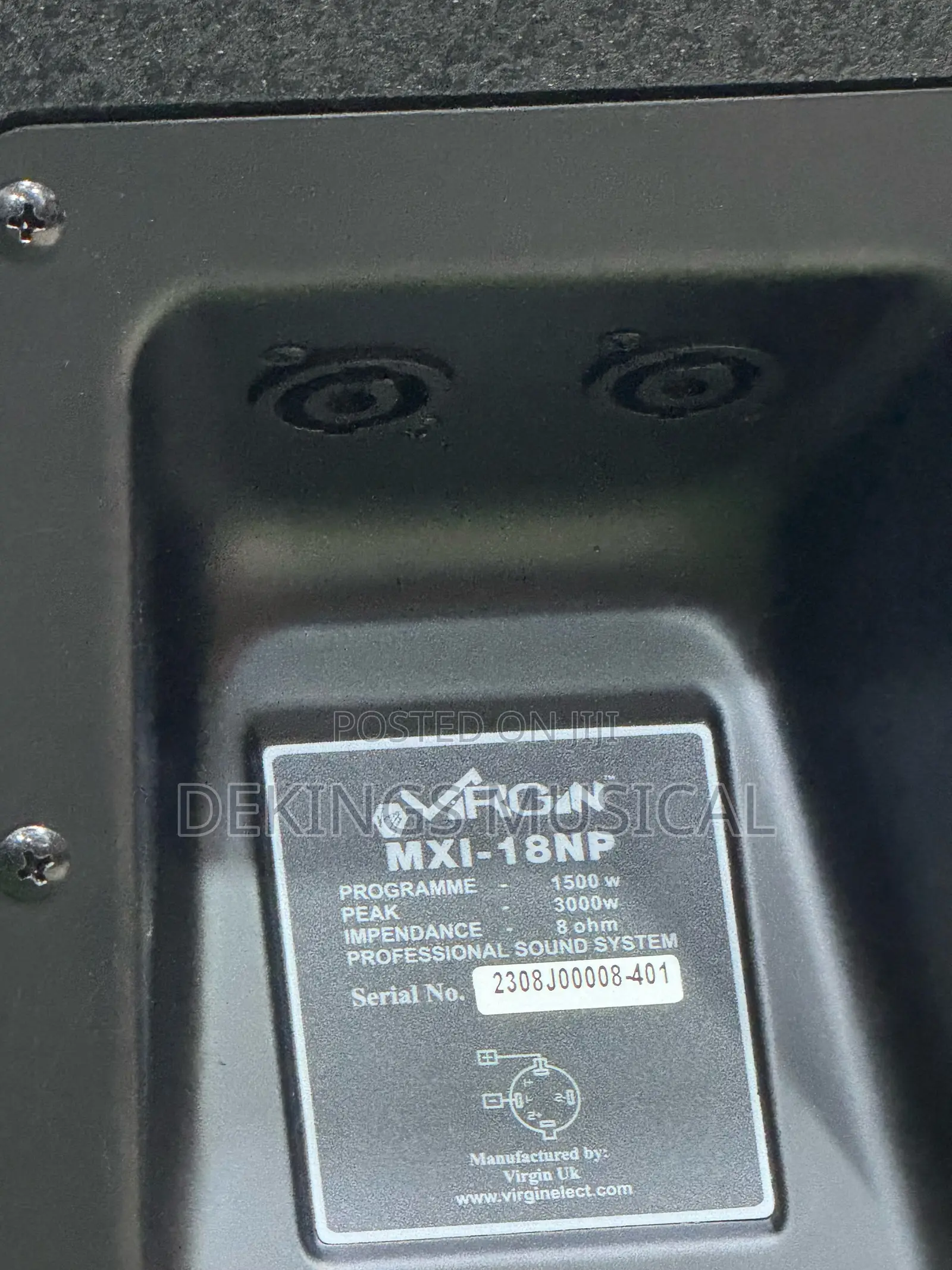 Virgin Mxi-18np Single Sub Speaker