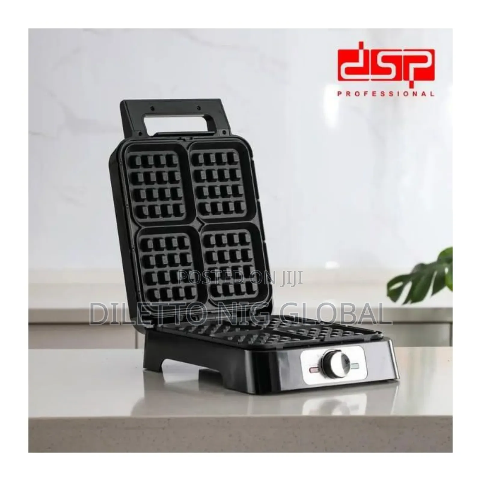 DSP 4 Slice Waffle Maker/Nonstick Coating/Overheat Protection