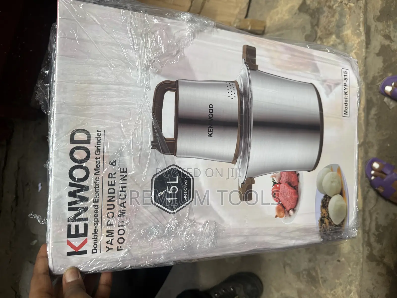 Kenwood 15l Double Speed Electric Meat Grinder, Yam Pounder Food Mac